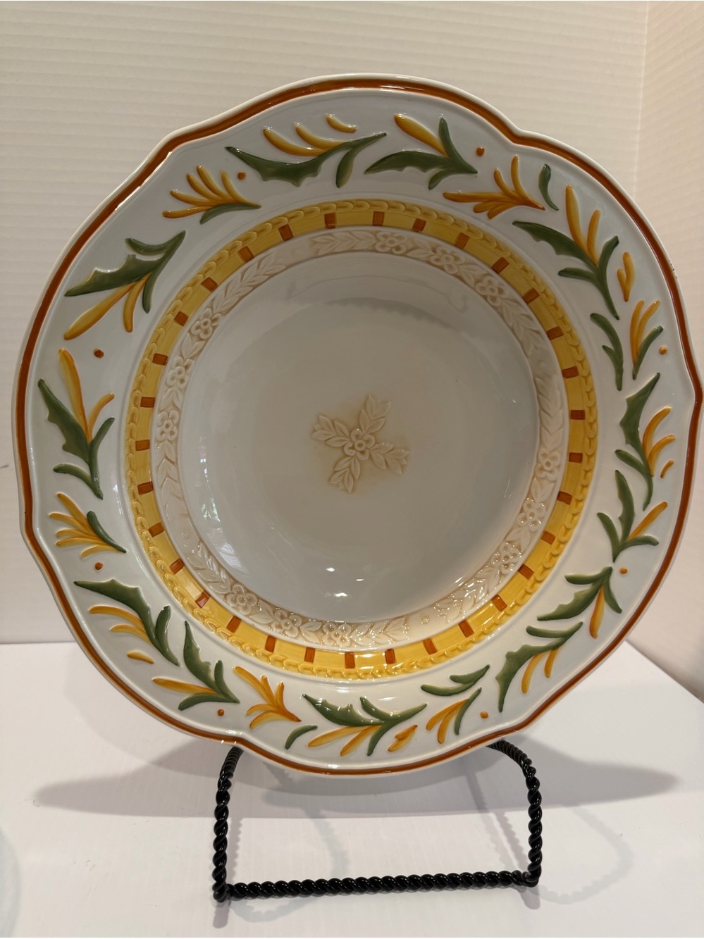 Fitz And Floyd Retired Grand Haven Serving Bowl  12”